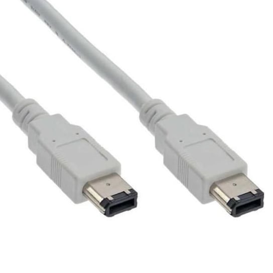 Kabel przejściowy Firewire IEEE1394 6-pin na 6-pin, 100 cm, biały Inna marka