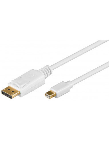 Kabel przejściowy mini DisplayPort 1.2, pozłacany - Długość kabla 1 m Goobay