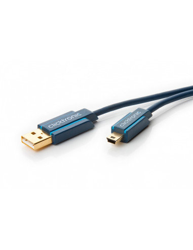 Kabel przejściowy mini USB 2.0 - Długość kabla 1.8 m Clicktronic