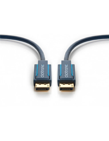 Kabel przewód DisplayPort 1.4 DP M/M złoty HQ 1m Clicktronic