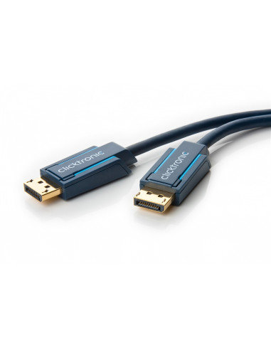 Kabel przewód DisplayPort 1.4 DP M/M złoty HQ 2m Clicktronic