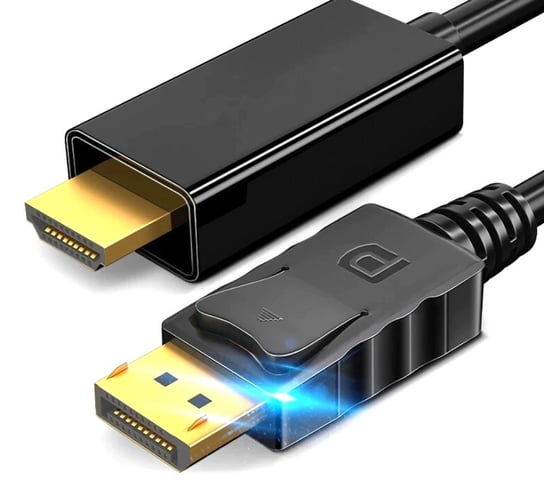 Kabel Przewód Displayport Do Hdmi 4K Dp-Hdmi 1.8M Tradebit
