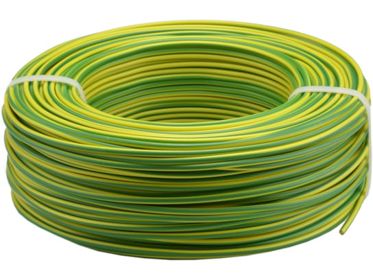 Kabel przewód drut DY 750V 1mm2 żółto/zielony 100m ELEKTROKABEL