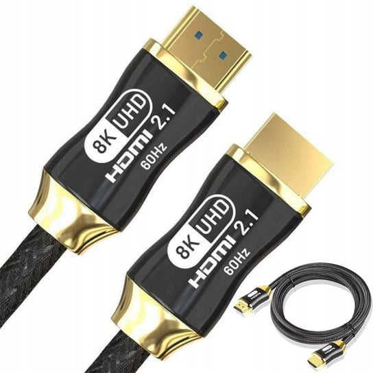 Kabel Przewód Hdmi 2.1 Video Ultra High Speed 8K 60Hz 4K 120Hz Hq Gold 1,5M VERK GROUP
