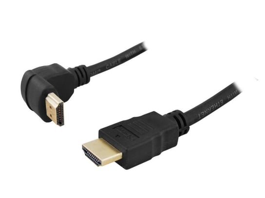 Kabel przewód HDMI | FULL HD v1.4 | 1,5m KĄTOWY Lexton