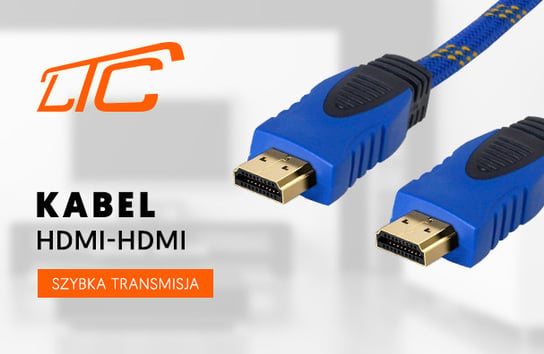 Kabel Przewód Hdmi - Hdmi 1,5 M Miedziany Nylon Hd80 LTC