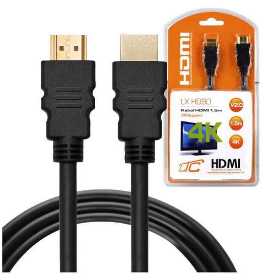 Kabel przewód HDMI LXHD90 do przesyłu V2.0 3D 4K Full HD 1.5m Czarny Inna marka