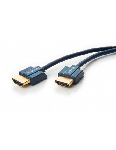 Kabel przewód High Speed HDMI M/M Ethernet złoty HQ 1,5 m Clicktronic