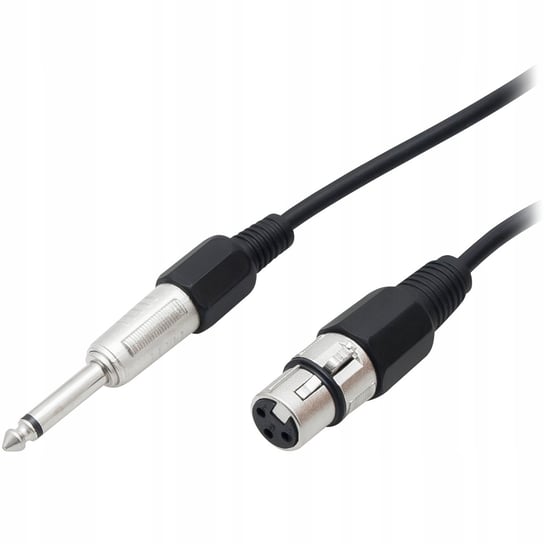Kabel przewód mikrofonowy JACK 6,3 - XLR 3m Blow