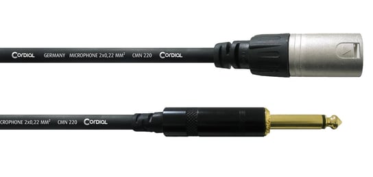 Kabel Przewód Mikrofonowy Xlr - Jack 6,3 Mm 10 M Cordial Inna marka