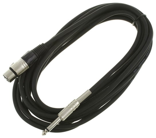 Kabel przewód mikrofonowy XLR - JACK 6 m czarny The sssnake Inny producent