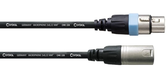 Kabel przewód mikrofonowy XLR XLR 1 m Cordial Cordial