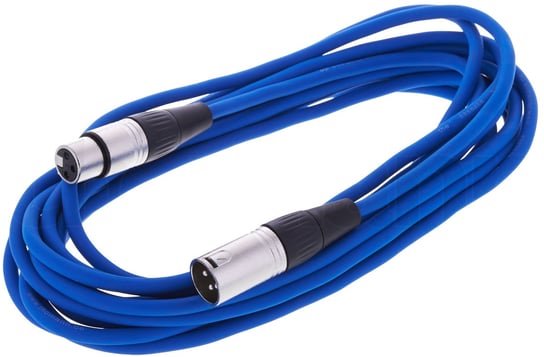 Kabel przewód mikrofonowy XLR XLR 6 m niebieski The sssnake Inny producent