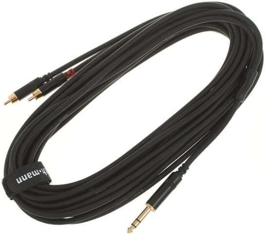 Kabel przewód sygnałowy RCA - Jack 6,3 mm 3 m pro snake Inny producent