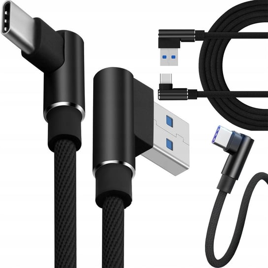 Kabel Przewód Usb Usb-C Typ C Kątowy Do Ładowania Qc Do Telefonu 1M VERK GROUP