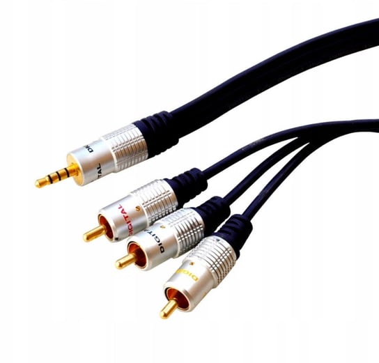 Kabel Przewód Wtyk Jack 3,5 4-Polowy 3Xwtyk Rca Digital 2,5M Jkd80 Vitalco VITALCO