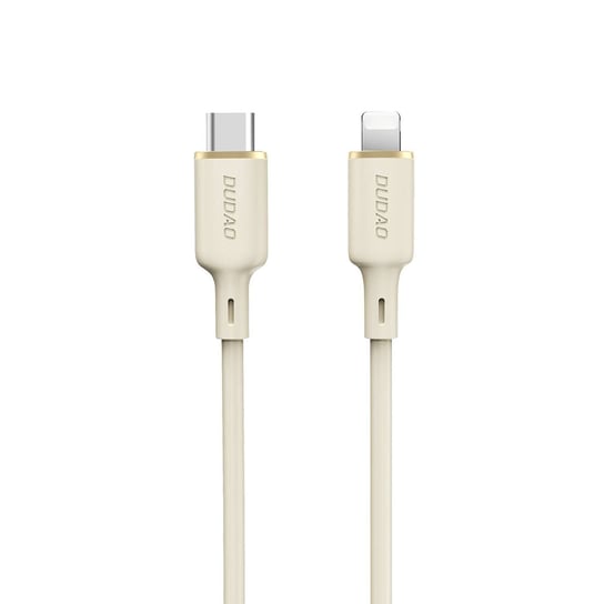 Kabel przewód wzmacniany SR do iPhone USB-C - Lightning 30W 1m beżowy Wozinsky