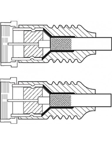Kabel przyłączeniowy SAT (80 dB), szybkozłączka F 5m RB-LAN