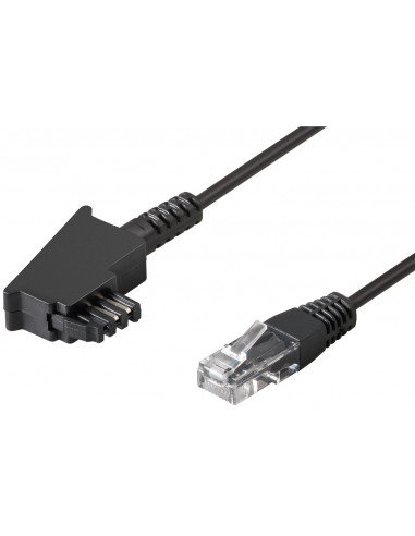 Kabel przyłączeniowy TAE-F do DSL/VDSL - Długość kabla 15 m Goobay
