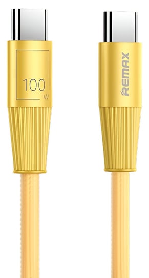 Kabel Remax Usb-C Quick Charger Szybkie Ładowanie 100W Wytrzymały Złoty 1,2M Remax