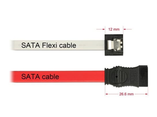 Kabel SATA III DELOCK, 0.3 m Delock
