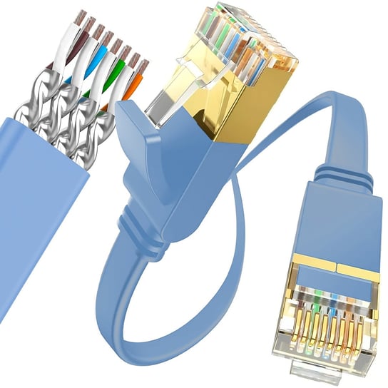 KABEL SIECIOWY LAN ETHERNET RJ45 CAT7 ZŁOTY FTP 1M retoo