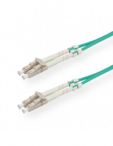 Kabel światłowodowy, 50/125µm, LC/LC, OM3, turkusowy, 2 m SECOMP