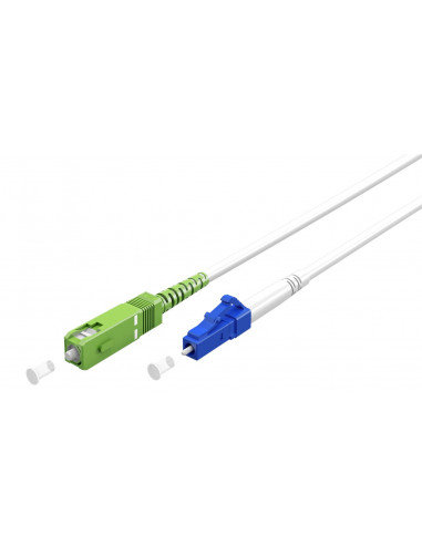 Kabel światłowodowy (FTTH), Singlemode (OS2) White, biały (Simplex), 3 m - Długość kabla 3 m Goobay