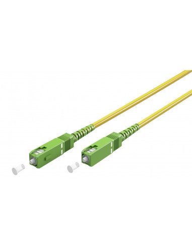 Kabel światłowodowy (FTTH), Singlemode (OS2) Yellow, Żółty (Simplex), 1 m - Długość kabla 1 m Goobay