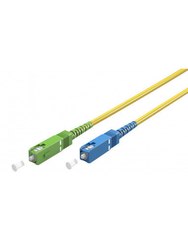 Kabel światłowodowy (FTTH), Singlemode (OS2) Yellow, Żółty (Simplex), 2 m - Długość kabla 2 m Goobay