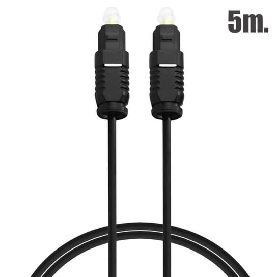 Kabel światłowodowy OCIODUAL złącza Toslink 5m M-M dźwięk cyfrowy HiFi SPDIF czarny do dźwięku stereo HDTV przewód cyfrowy OCIODUAL