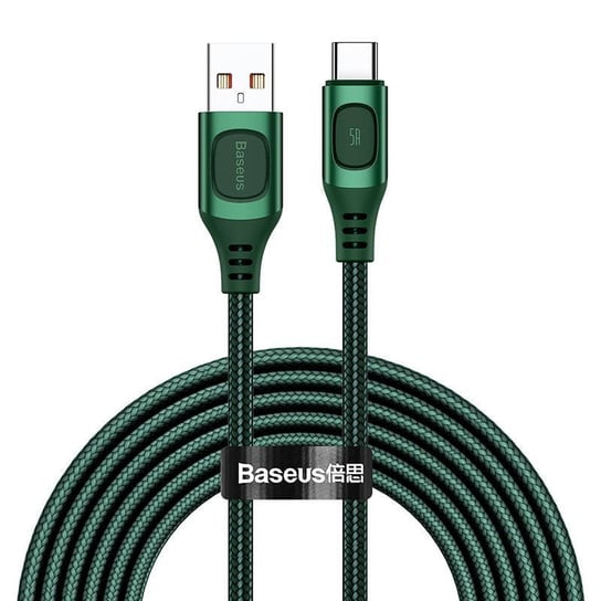Kabel szybkiego ładowania USB-C Baseus Flash, QC 3.0, Huawei SCP, Samsung AFC, 5A, 2m (zielony) Baseus