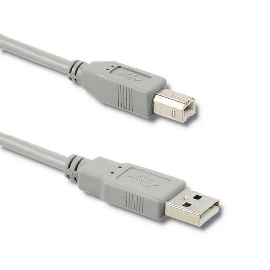 Kabel USB 2.0 A męski B męski 0.5m Qoltec