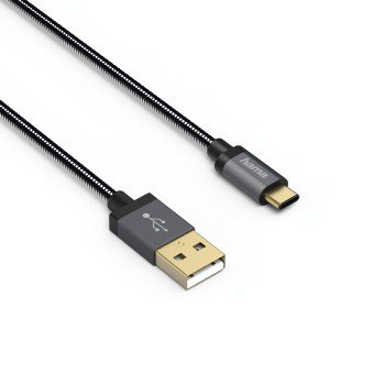 Kabel USB 2.0-A - USB-C HAMA Elite, 0.75m Hama