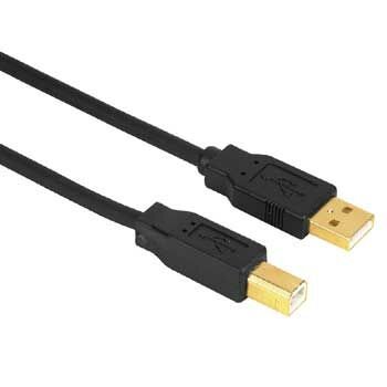 Kabel USB 2.0 HAMA A-B, 1.8 m, czarny Hama