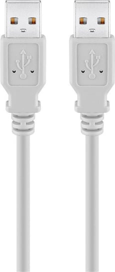 Kabel USB 2.0 Hi-Speed 3 m, Szary - Długość kabla 3 m Goobay