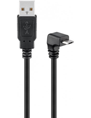 Kabel USB 2.0 Hi-Speed 90°, Czarny - Długość kabla 1.8 m Inna marka