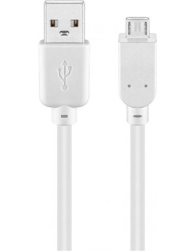 Kabel USB 2.0 Hi-Speed, Biały - Długość kabla 0.15 m Inna marka
