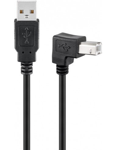 Kabel USB 2.0 Hi-Speed, czarny - Długość kabla 2 m Goobay