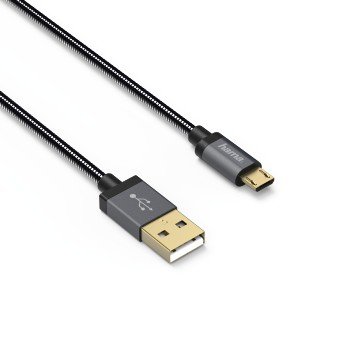 Kabel USB 2.0 - microUSB HAMA Elite, 0.75m Hama