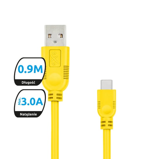 Kabel USB 2.0 - USB-C EXC Whippy, 0.9 m EXC