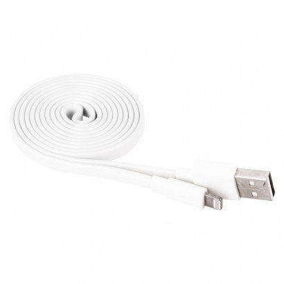 Kabel USB 2.0, wtyk A - Lightning MFi, i16P, ładowanie, transmisja danych, 1 m, biały Emos