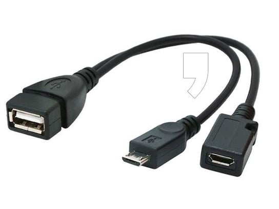 Kabel USB - 2 x micro USB GEMBIRD, 0.15 m Gembird