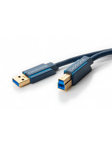 Kabel USB 3.0 - Długość kabla 1.8 m Clicktronic
