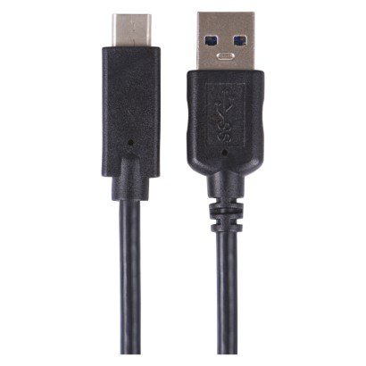 Kabel USB 3.1, wtyk A - C, szybkie ładowanie Quick Charge, transmisja danych, 1 m, czarny Emos
