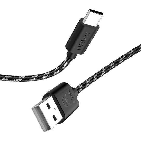 Kabel USB 3A 1M TYP C KAKU KSC-106 Szybkie Ładowanie Quick Charge 3.0 i Transmisja Danych czarny KAKU