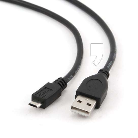 Kabel USB-A 2.0/microUSB-B GEMBIRD CCP-mUSB2-AMBM-0.1M, 0.1 m Gembird