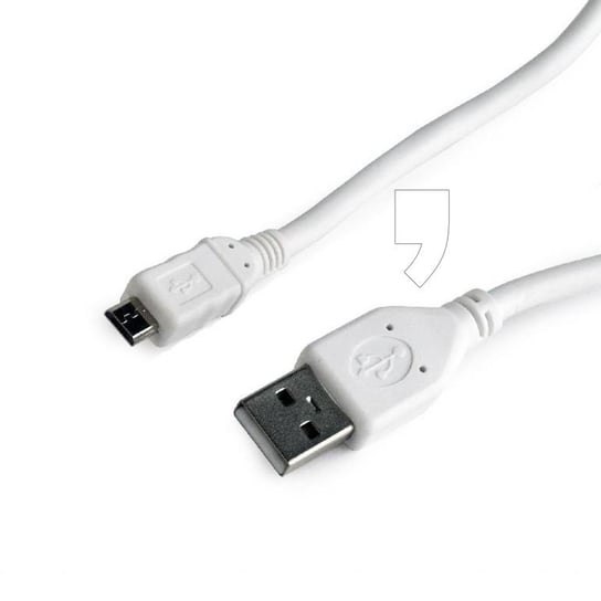 Kabel USB-A 2.0/microUSB-B GEMBIRD CCP-mUSB2-AMBM-W-10, 3 m Gembird