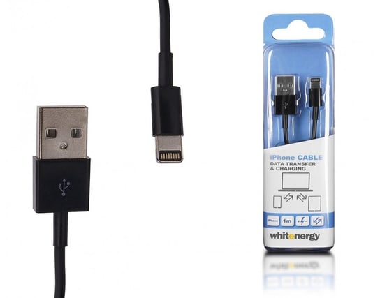 Kabel USB-A - Lightning 8-pin WHITENERGY 09977, 0.3 m Whitenergy