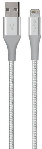 Kabel USB-A - Lightning PURO Fabric K2, 1.2 m Pura